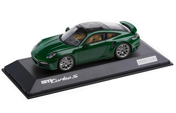 1/43 - 911 Turbo S Scale Model - Irish Green : Suncoast Porsche